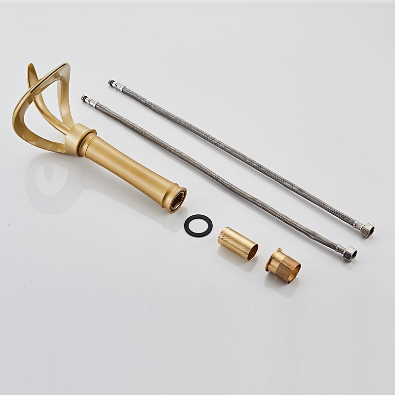 Bathroom Sink Faucet Waterfall Spout, Brass Mixer Basin Taps, Single Handle One Hole Bath Taps Painted Finishes Tall Body Modern Style 2025 - CAD $175.89 –P13