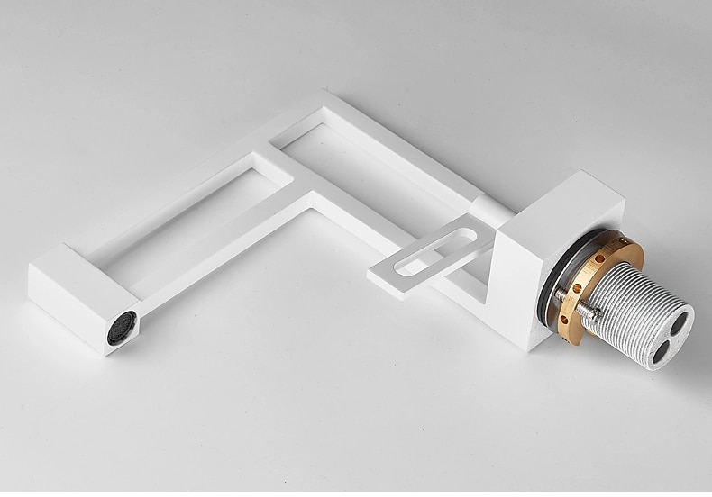 Bathroom Sink Faucet,Brass Modern Style Centerset Single Handle One Hole Bath Taps with Hot and Cold Switch 2025 - CAD $111.99 –P5