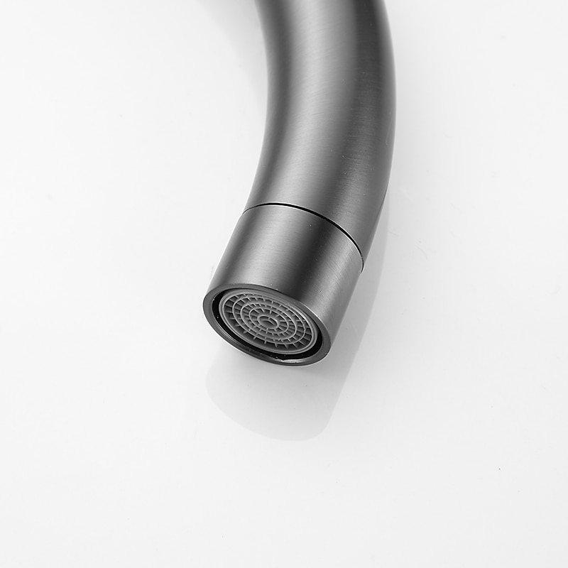 Bathtub Faucet Floor Mount Freestanding Tub Filler Brass High Flow Shower Faucets with Handheld Shower Mixer Taps Swivel Spout(Gun Grey) 2025 - CAD $366.99 –P4