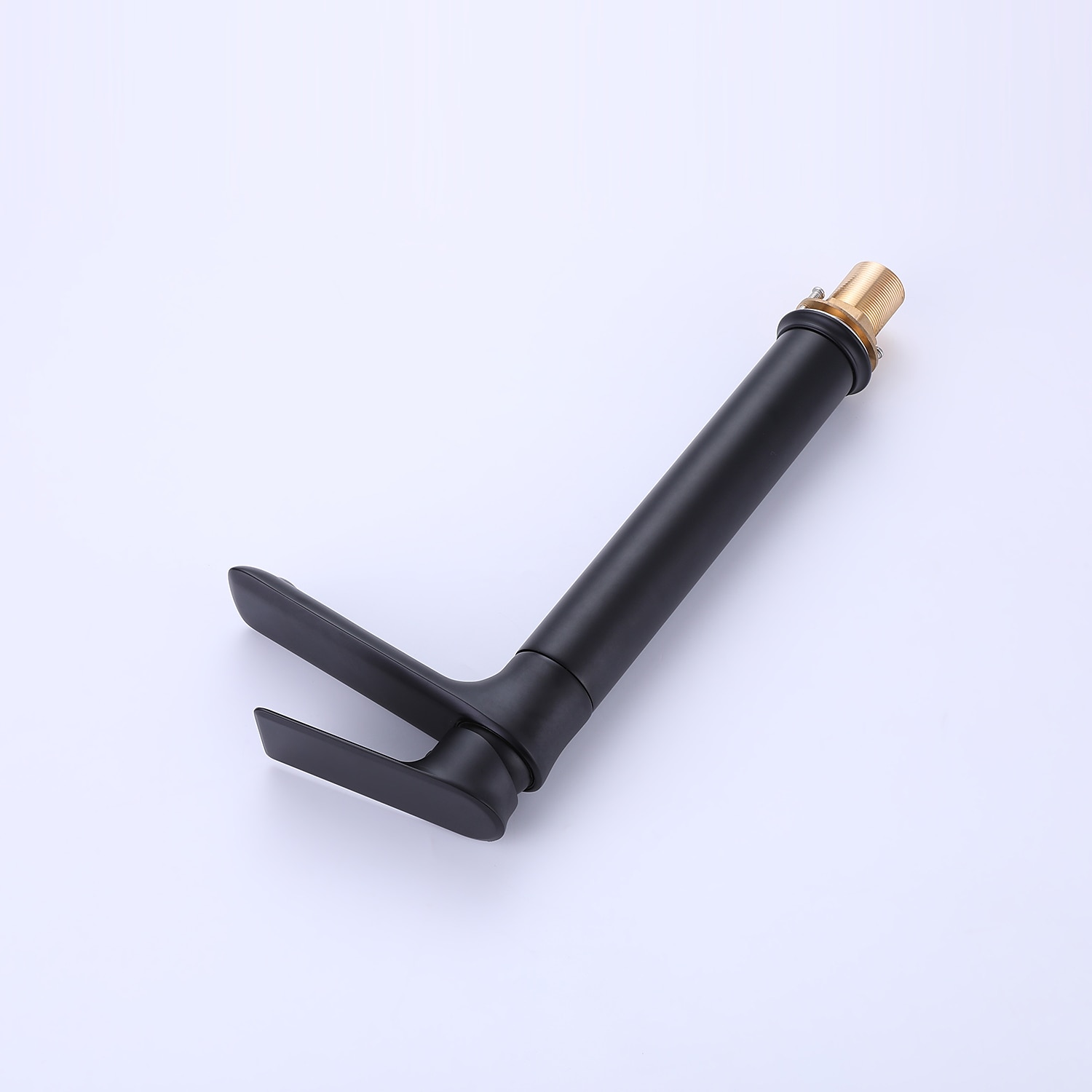 Bathroom Sink Tall Faucet Heavy Duty Style Single Handle One Hole Bath Vessel Sink Faucet Deck Mount Basin Hot and Cold Mixer Tap Lavatory Vanity Sink Faucets Brass Matte Black 2025 - CAD $159.99 –P2