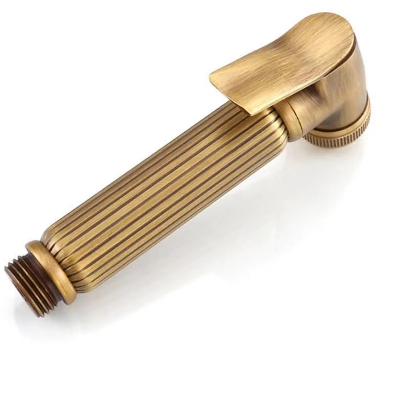 Bathroom Handheld Shower Bidet Shattaf Sprayer Set Wall Mount Brass Gold Toilet Hand Held Bidet Shower Spray Wall Bracket Hose Diaper Cleaning 2025 - CAD $71.99 –P5