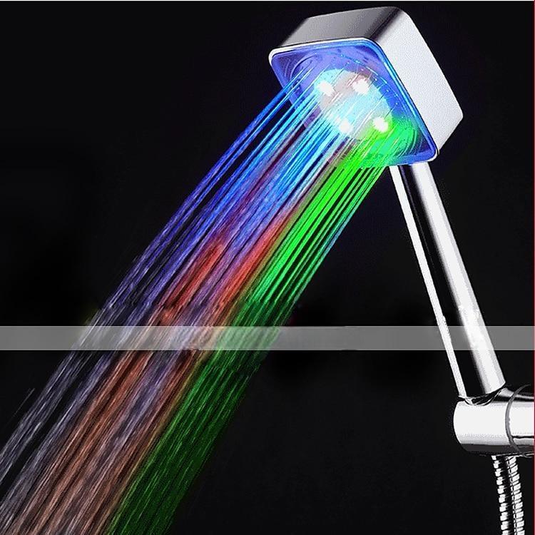 LED Shower Head Color Changing 2 Water Mode 7 Color Glow Light Automatically Changing Handheld Showerhead 2025 - CAD $12.99 –P2