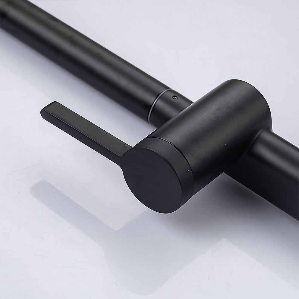 Kitchen Faucet with Pull-out SpraySingle Handle One Hole Brass High Arc 2-modes 360°Rotatable Modern Contemporary Kitchen Taps 2025 - CAD $207.99 –P9