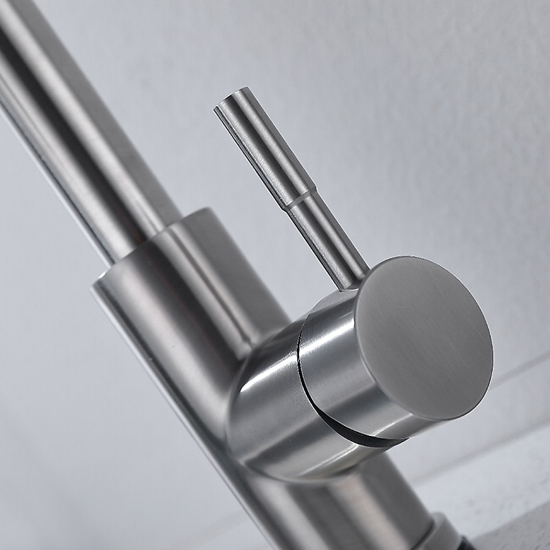 Touchless Sensor Kitchen Sink Faucet Stainless Steel with Pull Out Sprayer Touch On Single Handle Kitchen Vessel Tap with Pull Down 2 Modes Spray Fingerprint Resistant Brushed Nickel Deck Mounted 2025 - CAD $151.99 –P1