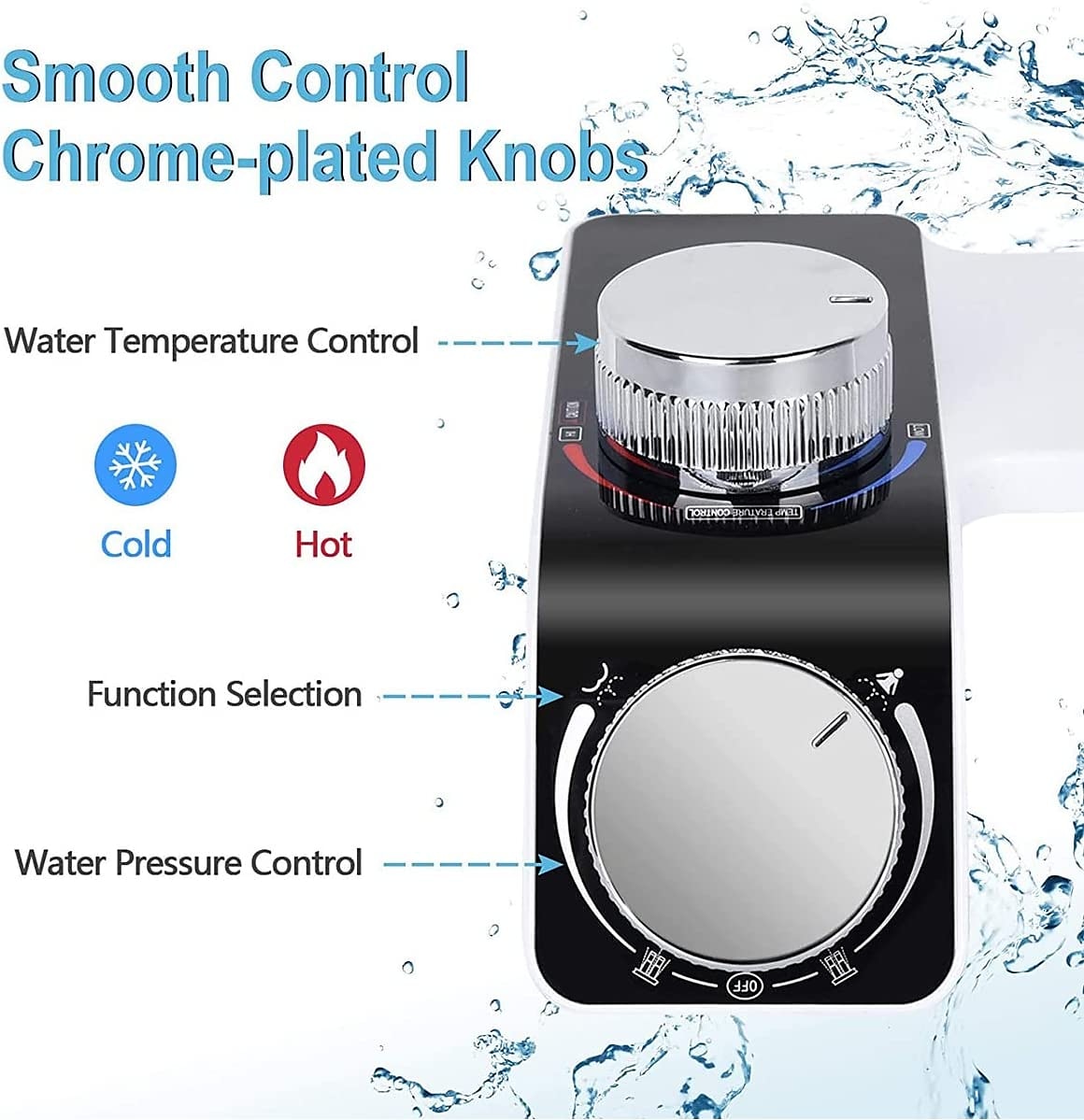 Bidet Attachment for Toilet -Self Cleaning Dual Nozzle Non-Electric Bidet Cold & Warm Fresh Water Bidet Sprayer With Temperature & Pressure Controls 2025 - CAD $71.99 –P1