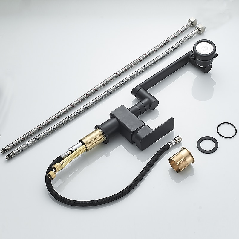 Bathroom Sink Faucet,Brass 360 Degree Rotating Liftable 3-Type Outlet Multi-Function Single Handle One Hole Bath Taps(Matte Black/Chrome) 2025 - CAD $111.99 –P20