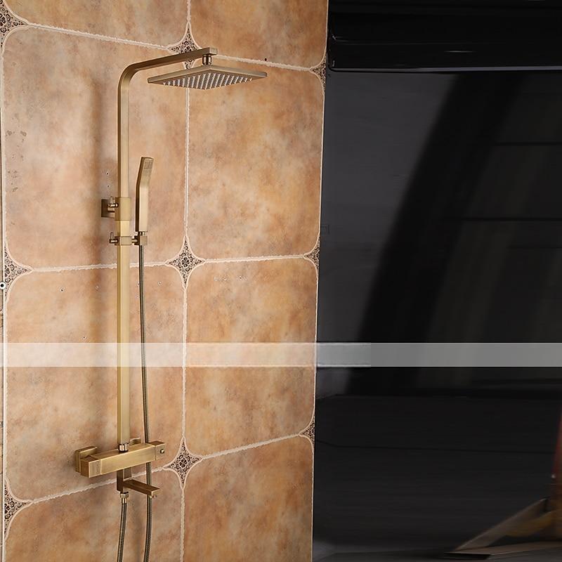 Shower FaucetShower Set Set Handshower Included Pullout Rainfall Shower/Traditional Brass Wall Mounted Ceramic Valve Bath Shower Mixer Taps 2025 - CAD $318.99 –P12