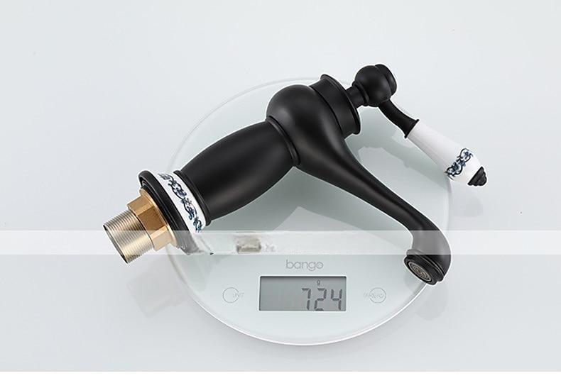 Bathroom Sink Faucet,Single Handle One Hole Brass Standard Spout,Brass Vintage Bathroom Sink Faucet Contain with Hot and Cold Water 2025 - CAD $87.99 –P8