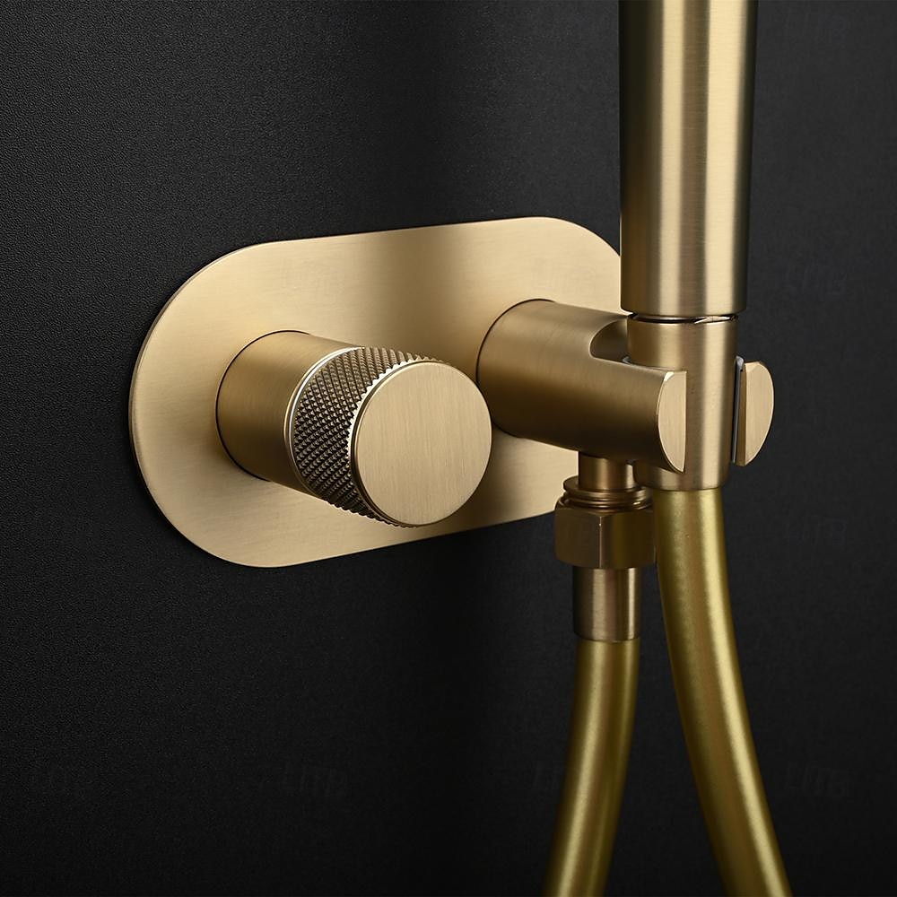 Concealed Bidet Sprayer 2Functions Water Flow Brass Valve Button Adjustable Cold/ Hot Mixer PVC HoseBrushed Gold Grey White 2025 - CAD $191.99 –P4