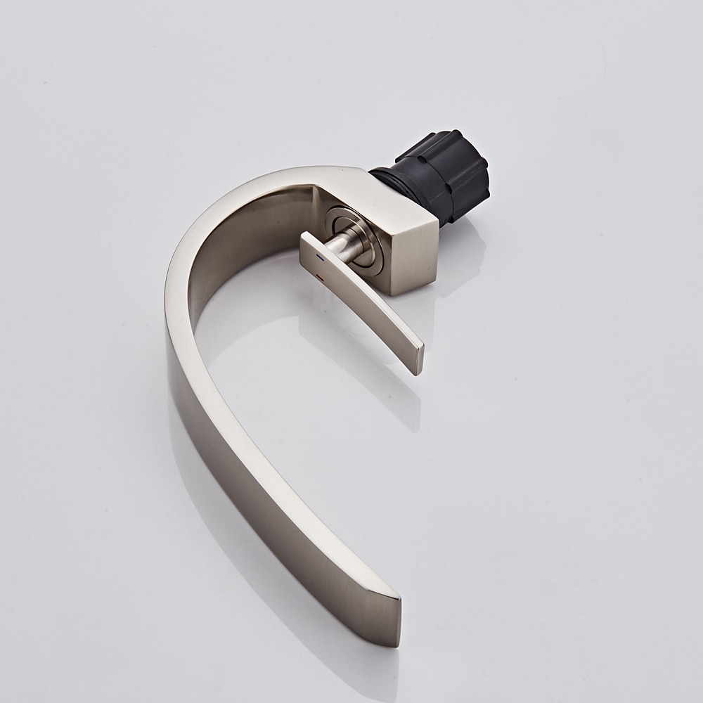 Bathroom Sink Mixer Faucet, Monobloc Washroom Brass Basin Taps Single Handle One Hole Deck Mounted, with Hot and Cold Hose, Chrome Oil-rubbed Bronze Brushed Golden Black Taps 2025 - CAD $87.99 –P5