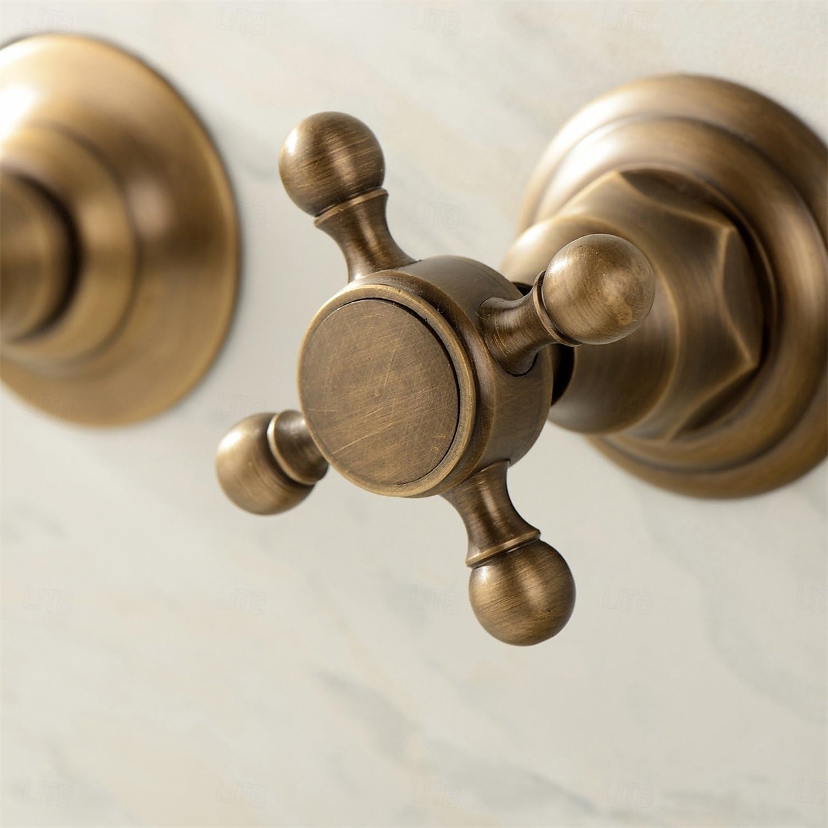 Classic Utility Sink Laundry Faucet Wall Mount Two Handles Three Holes Wash Basin Tap with Hot and Cold Water Hoses Laundry Tub Pot Filler Commercial Faucet in Oil Rubbed Bronze Antique Copper 2025 - CAD $95.99 –P5