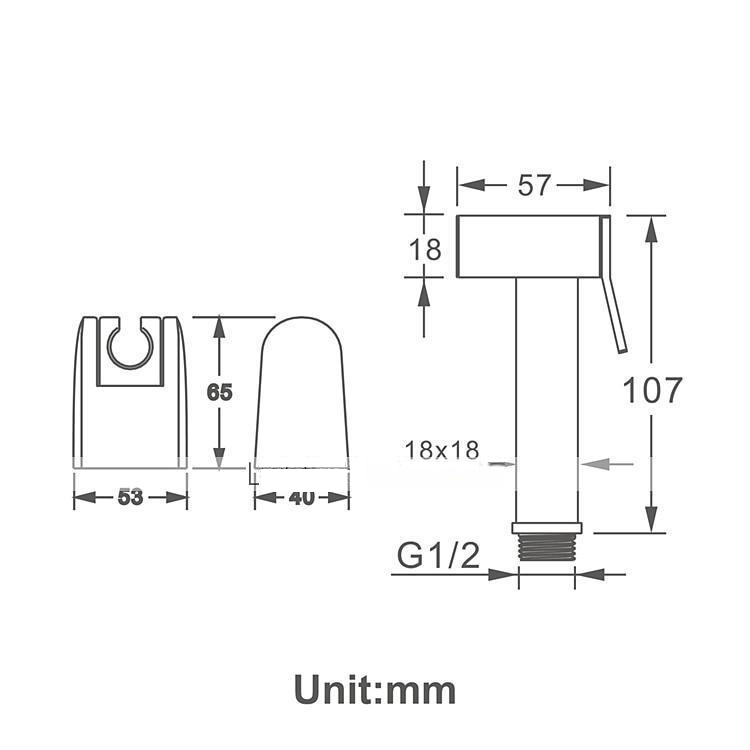 Ti-PVD Gold Handheld Bidet Sprayer with ABS Base and 1.5m Hose 2025 - CAD $43.99 –P3