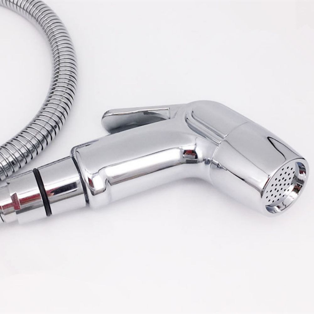 Multifunction Bidet Faucet with Holder Chrome Toilet Handheld Bidet Sprayer Self-Cleaning Contemporary Silvery 2025 - CAD $15.99 –P2
