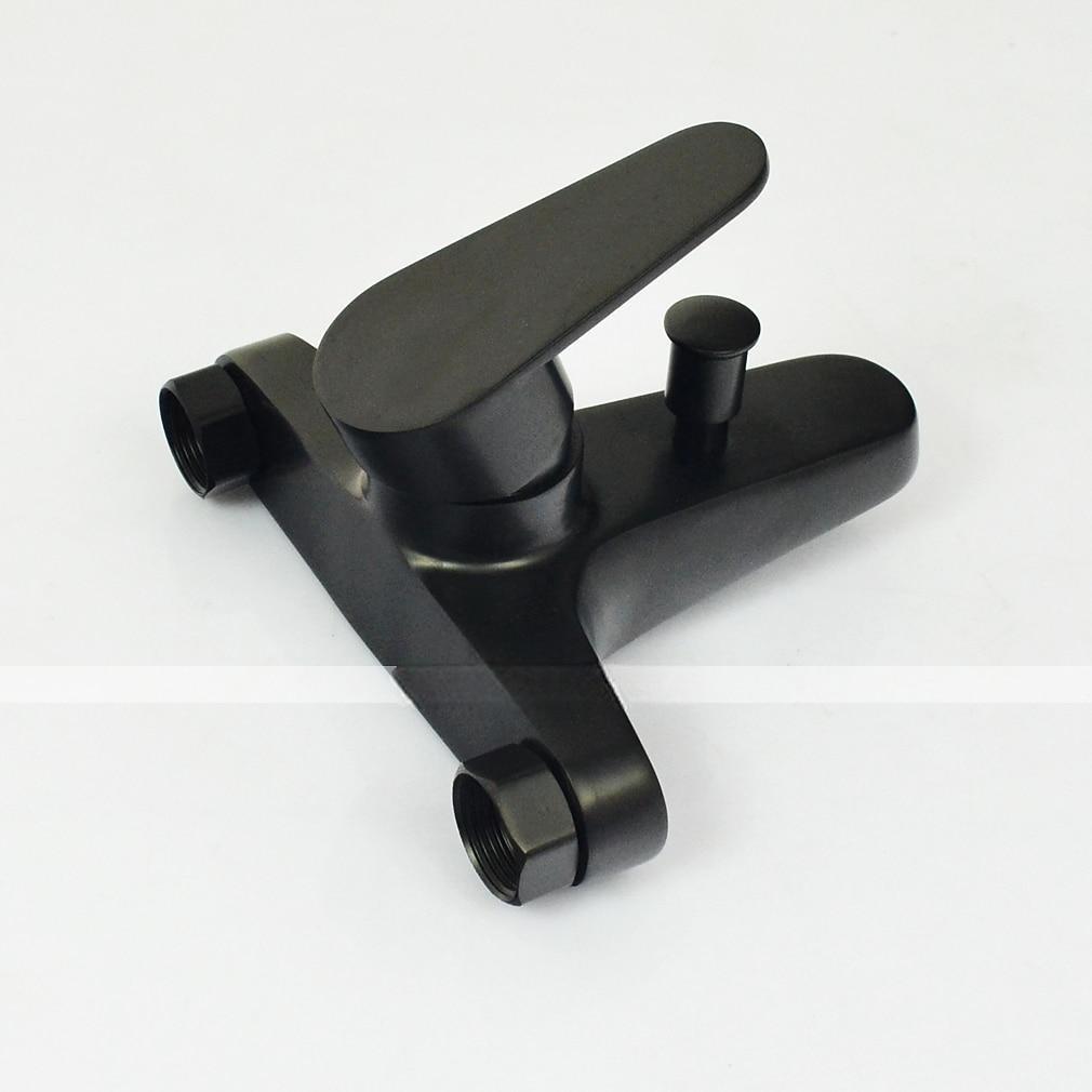 Stainless Steel Bathtub Faucet Traditional Matte Black Shower Faucet Ceramic Valve Included Painted Finishes Shower Mixer Taps with Cold/Hot Water 2025 - CAD $191.99 –P4