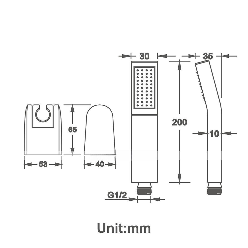 Contemporary Hand Shower Chrome / Brushed / Ti-PVD Feature - Shower Shower Head / Stainless Steel / Brass / Yes 2025 - CAD $23.99 –P8