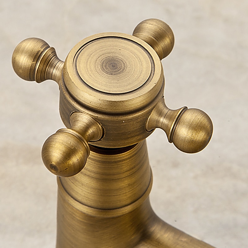 Shower Faucet / Body Jet Massage Set - Handshower Included pullout Rainfall Shower Antique / Vintage Style Antique Brass Mount Inside Brass Valve Bath Shower Mixer Taps 2025 - CAD $79.99 –P4