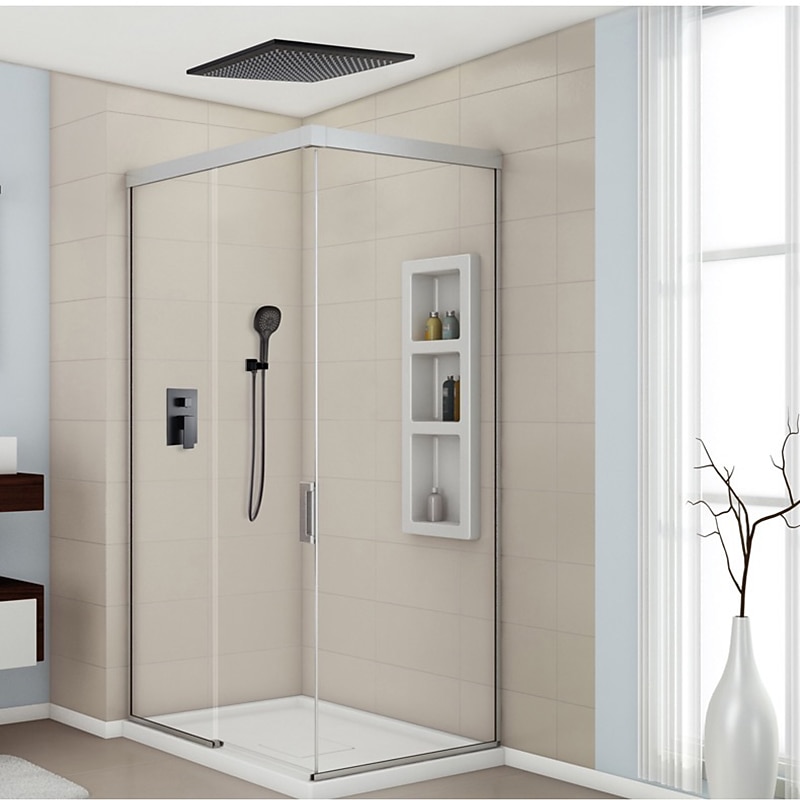 Bathroom Ceiling Mounted Shower Faucet Set High Flow Rain Shower Concealed Shower System with Multi Function Handheld Shower Hot and Cold Water Switch Included 2025 - CAD $398.99 –P10