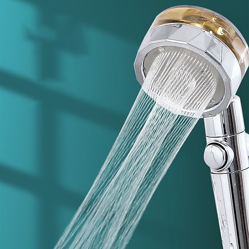 Shower Head Water Saving Flow 360 Degrees Rotating With Small Fan ABS Rain High-Pressure Spray Nozzle Bathroom Accessories 2025 - CAD $4.99 –P8