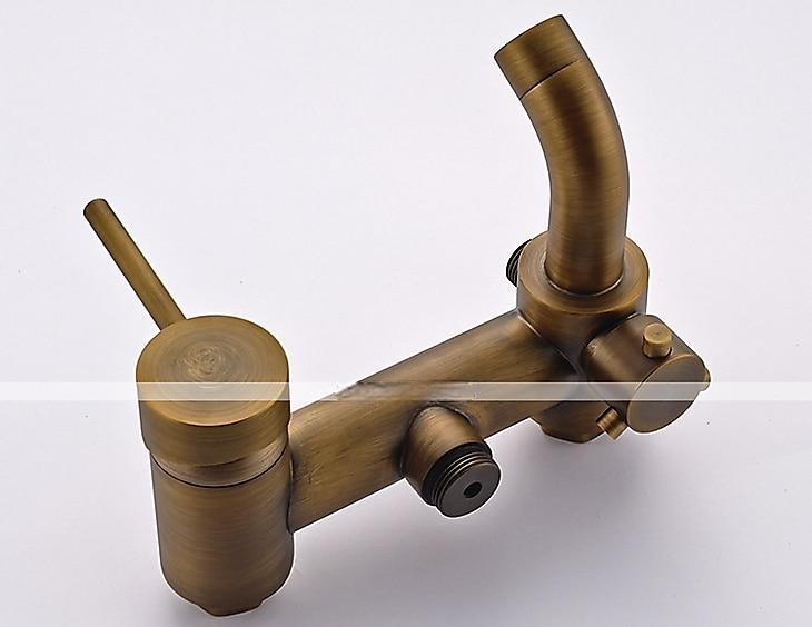 Vintage Shower Faucet Set 8" Shower Head Shower System Retro Rainfall Head Antique Copper Shower System with Shower Handheld Sprayer Brass Valve Bath Shower Mixer Taps 2025 - CAD $295.99 –P3