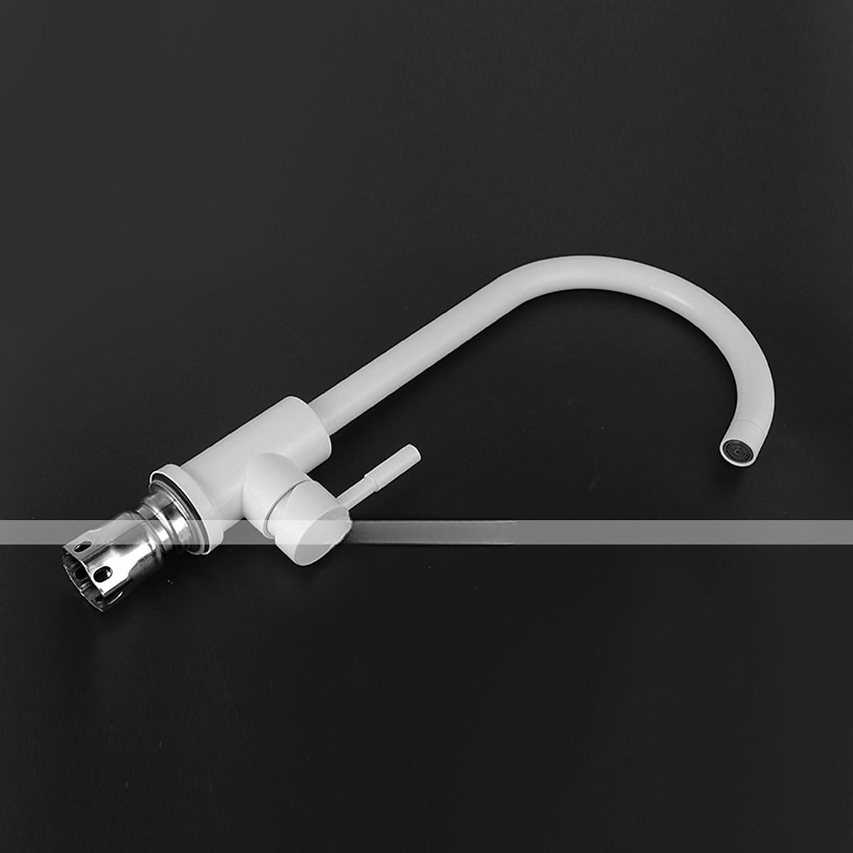 Stainless Steel Kitchen FaucetNickel Brushed Free Standing Single Handle One Hole Standard Spout High Arc 360° Rotatable Bathroom Sink Faucet with Hot and Cold Water Switch 2025 - CAD $52.99 –P4
