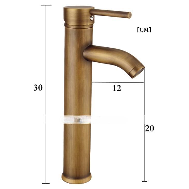Bathroom Sink Faucet - Classic Antique Brass Centerset Single Handle One HoleBath Taps 2025 - CAD $79.99 –P1