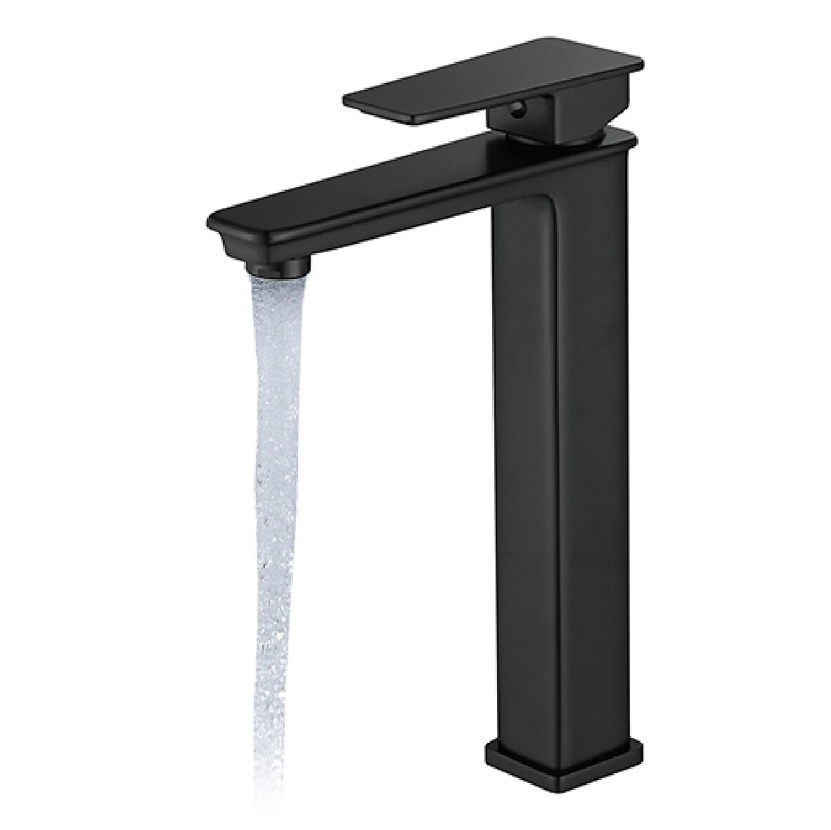 Black Bathroom Faucet Tall Single Handle Bathroom Vessel Sink Faucet Rv Lavatory Vessel Faucet Basin Mixer Tap Solid Brass/Matte Black 2025 - CAD $207.99 –P4