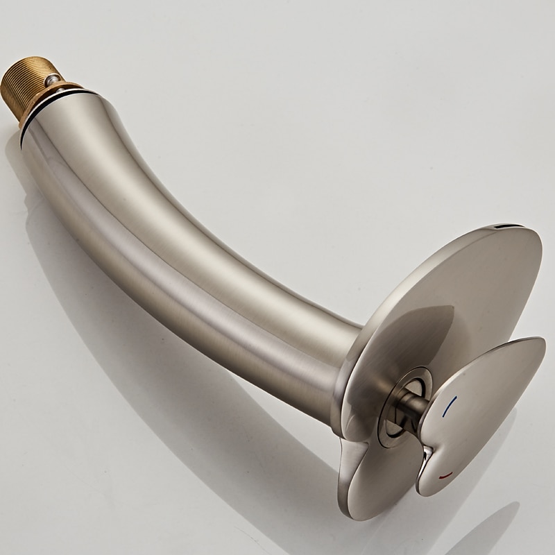 Bathroom Sink Faucet,Waterfall Heart Shape Handle Single Handle One Hole Bath Taps with Hot and Cold Switch 2025 - CAD $127.99 –P6