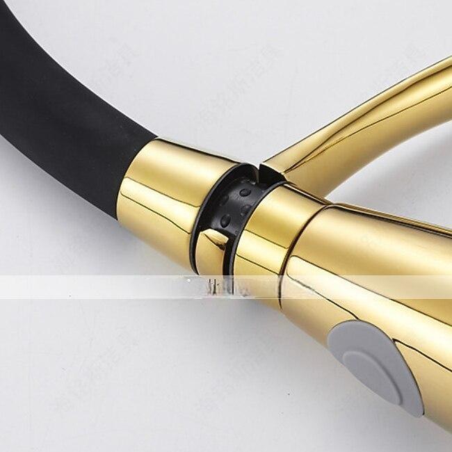 Single Handle Kitchen Faucet Electroplated One Hole Pull Out/Centerset/Tall/High Arc Brass Kitchen Faucet 2025 - CAD $143.99 –P3