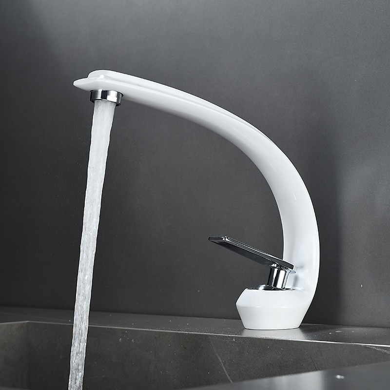 Bathroom Sink Faucet - Classic Electroplated / Painted Finishes Centerset Single Handle One HoleBath Taps 2025 - CAD $79.99 –P10