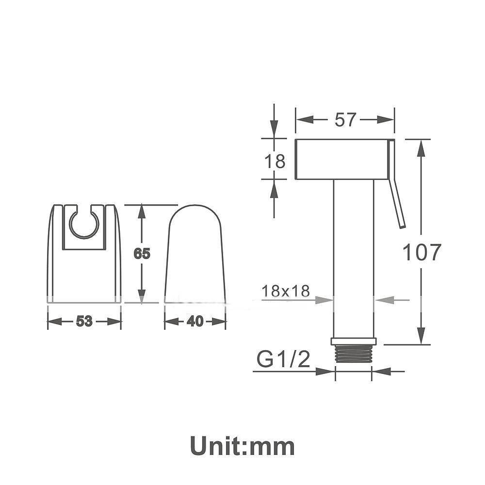 Single Hole Bidet Electroplated Toilet Handheld Bidet Sprayer Self-Cleaning Contemporary 2025 - CAD $59.99 –P18