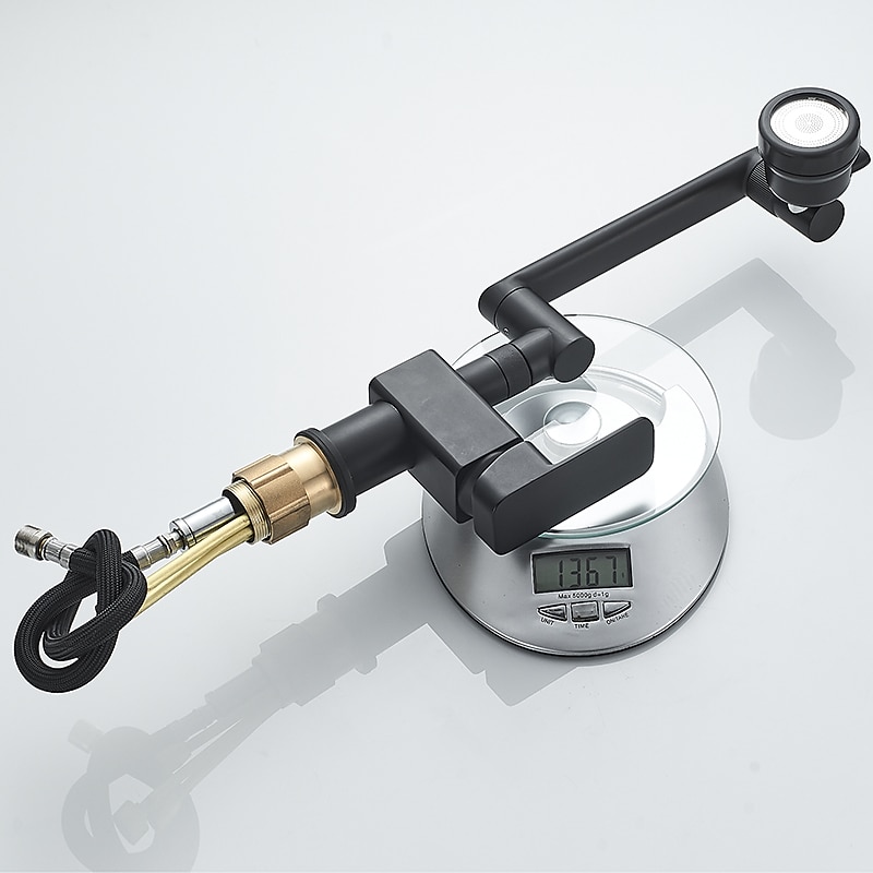 Bathroom Sink Faucet,Brass 360 Degree Rotating Liftable 3-Type Outlet Multi-Function Single Handle One Hole Bath Taps(Matte Black/Chrome) 2025 - CAD $111.99 –P19