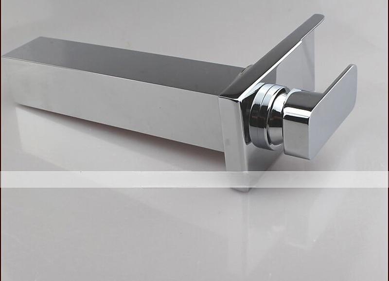Bathroom Sink Faucet - Waterfall Chrome Centerset Single Handle One HoleBath Taps / Brass 2025 - CAD $127.99 –P6