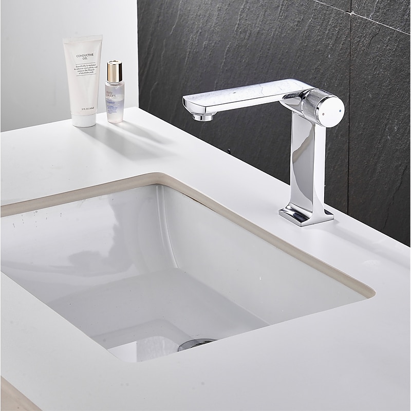 Basin Sink Mixer Taps, Bathroom Sink Faucet Single Handle One Hole Deck Mounted Vessel Water Tap with Hot and Cold Hose 2025 - CAD $89.59 –P12