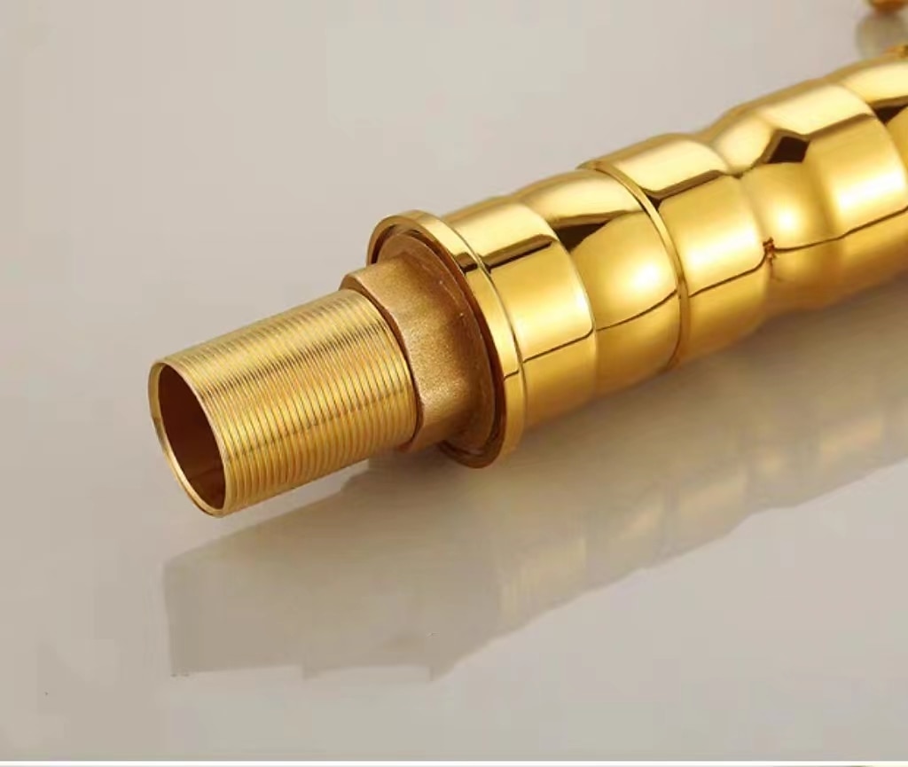 Bathroom Sink Mixer Faucet Short Tall Vessel Basin Taps, Vintage Brass Twin Handle Tap with Cold and Hot Hose 2025 - CAD $92.78 –P3