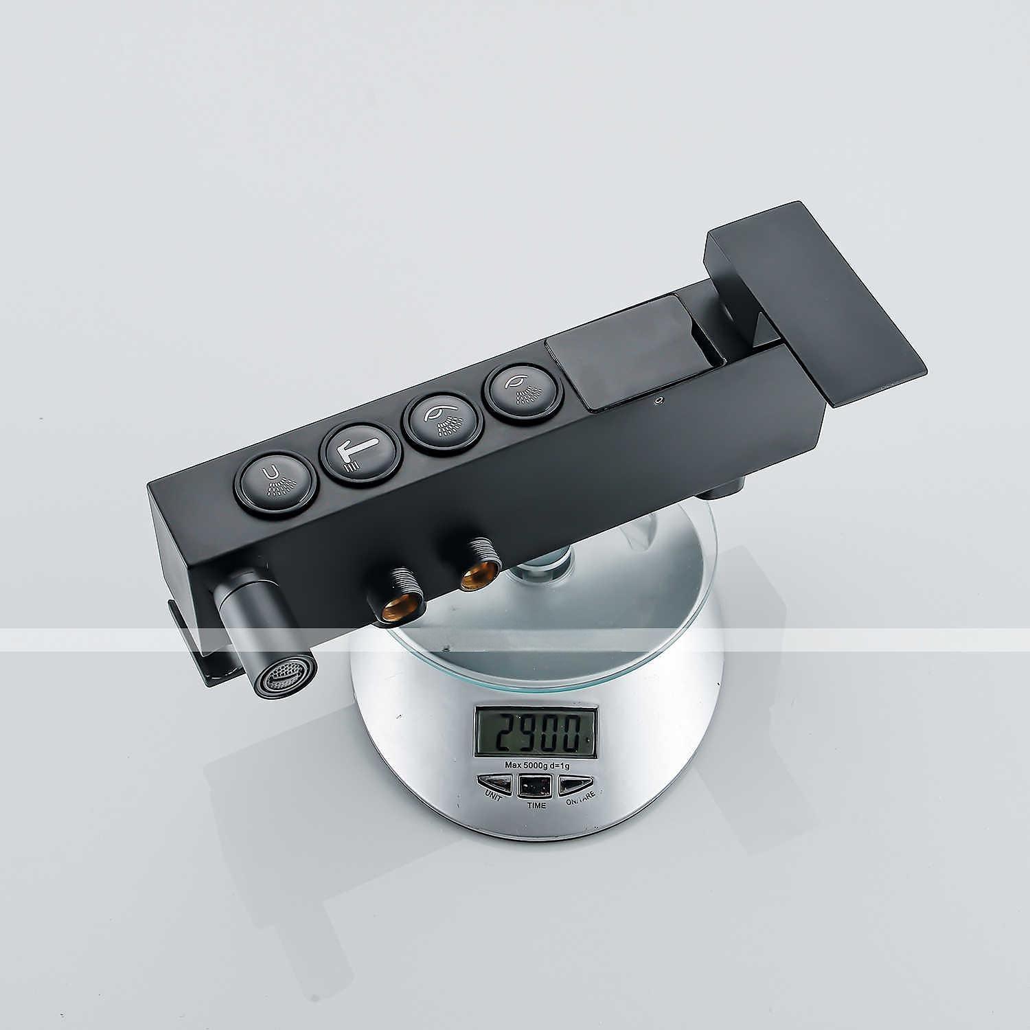 Shower Faucet with LED Display Thermostatic Mixer valve Set Handshower Included Pullout/Shelf Rainfall Shower Electroplated Mount Outside Ceramic Valve Bath Shower Mixer Taps 2025 - CAD $446.99 –P15