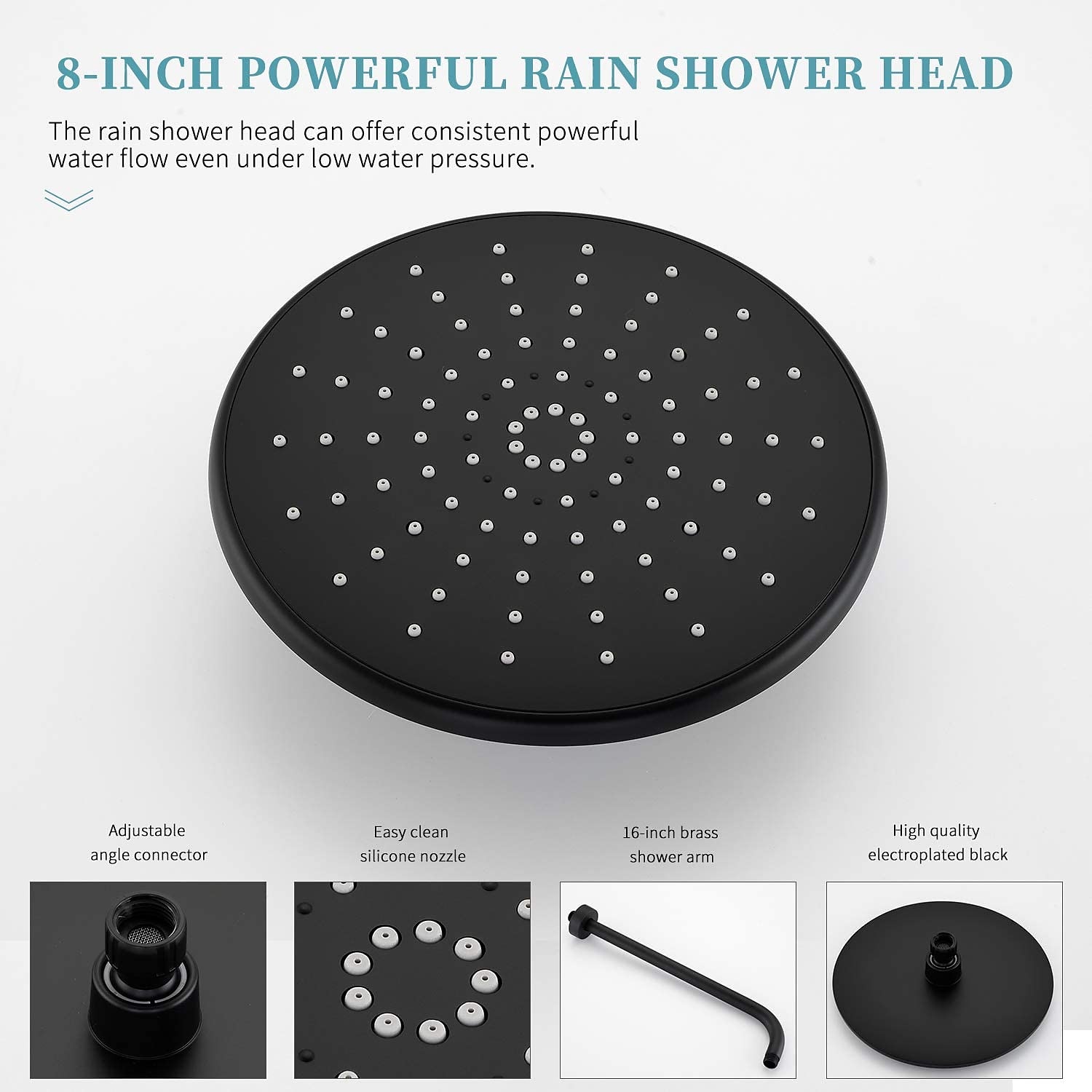 Shower FaucetShower Faucet Set Rainfall Shower Contemporary Painted Finishes Mount Inside Ceramic Valve Bath Shower Mixer Taps 2025 - CAD $239.99 –P5