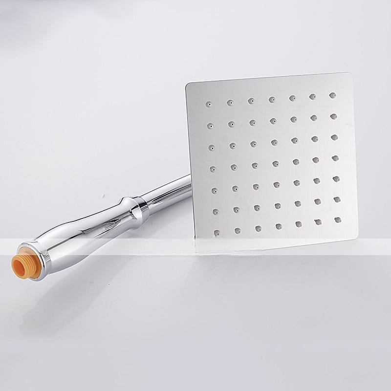 8 Inch Rotate 360 Degree Bathroom Rainfall Shower Head ABS Chrome Water Saving Shower Extension Arm Hand Held Shower Head 2025 - CAD $27.99 –P4