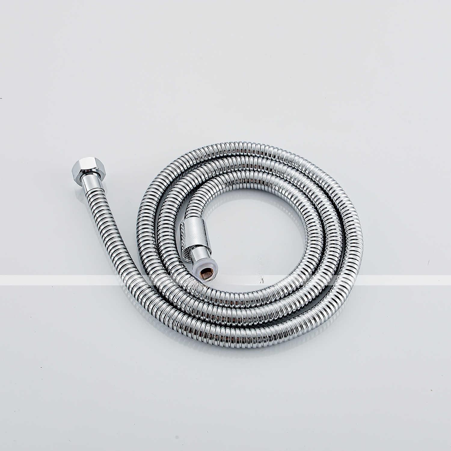 Shower Faucet with LED Display Thermostatic Mixer valve Set Handshower Included Pullout/Shelf Rainfall Shower Electroplated Mount Outside Ceramic Valve Bath Shower Mixer Taps 2025 - CAD $446.99 –P7