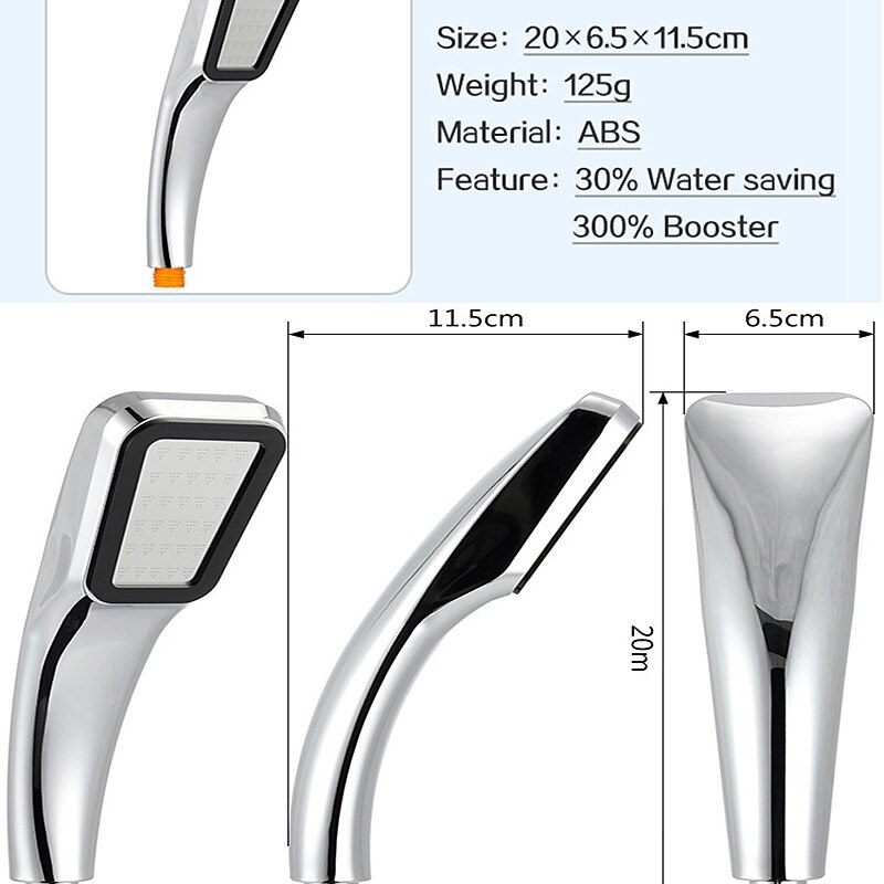 Shower Faucet300 Holes Shower Head Bracket Hose Set High Pressure Rainfall Water Saving Flow with Chrome Spray Water Saving Bathroom Fixture Accessories 2025 - CAD $15.99 –P5