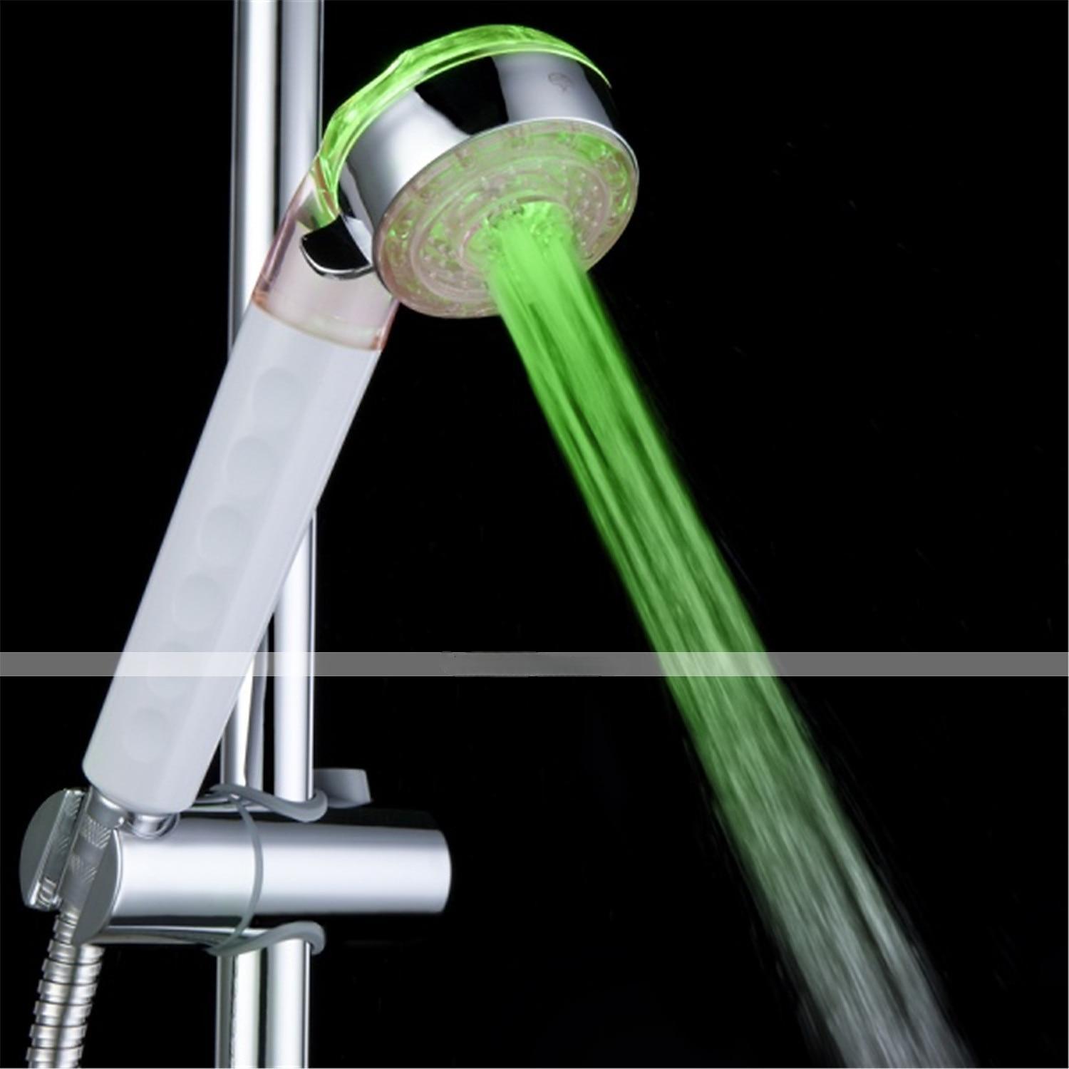 3-Color Temperature Sensitive LED Color Changing Hand Shower 2025 - CAD $14.99 –P9