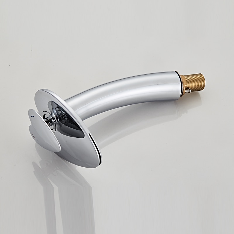 Bathroom Sink Faucet,Waterfall Heart Shape Handle Single Handle One Hole Bath Taps with Hot and Cold Switch 2025 - CAD $127.99 –P8