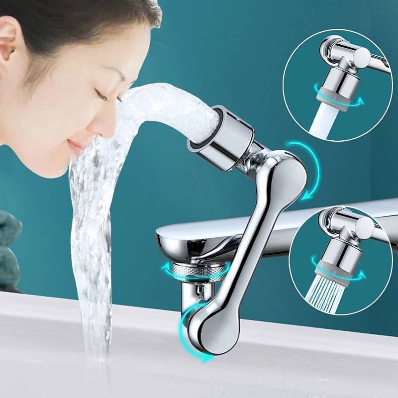 Faucet Extender 1080 Degree Extension Universal Faucet Aerator Splash Kitchen Tap Filter Nozzle Bubbler Bathroom Kitchen Washroom 2 Spray Modes Faucet Aerator Attachment 2025 - CAD $6.99 –P1