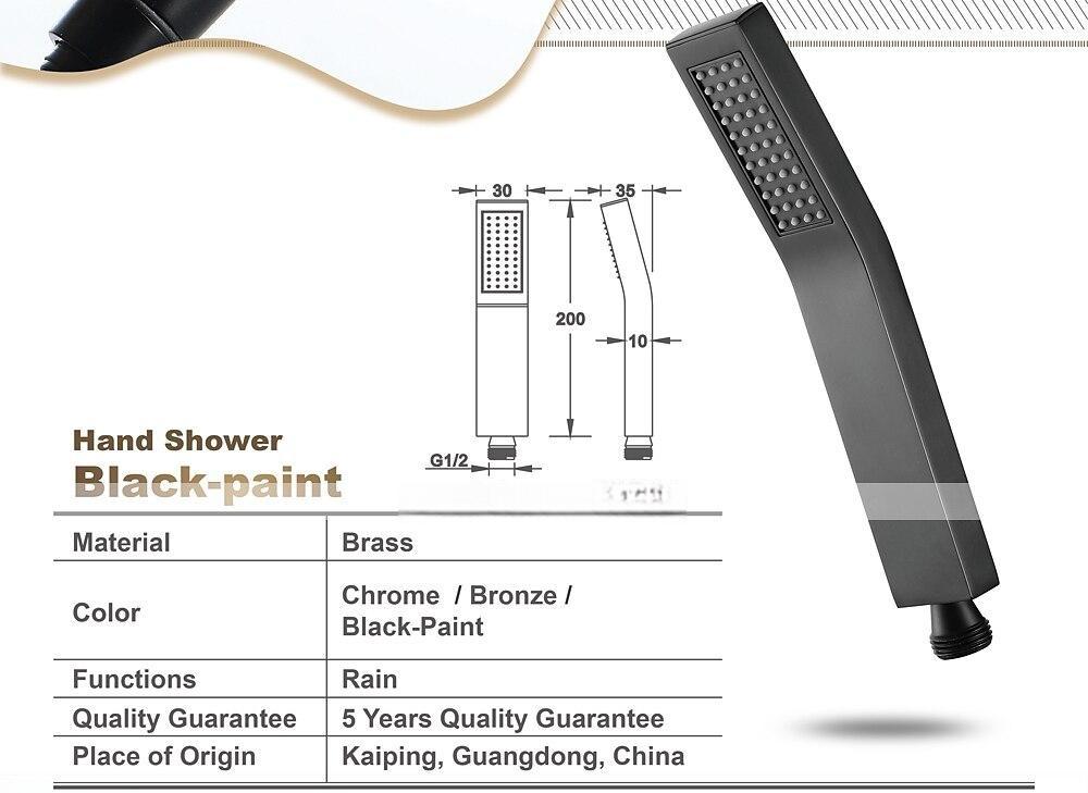 Black Hand Shower brass - Shower New design Shower Head 2025 - CAD $43.99 –P2