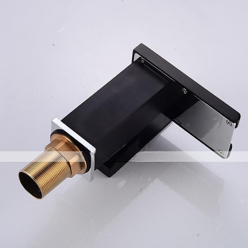 Modern Style Bathroom Sink Faucet LED/Waterfall Electroplated Centerset Single Handle One HoleBath Taps/Bathroom Sink Faucet+ Accessories/Contemporary/Vintage/Yes/Brass 2025 - CAD $119.99 –P5
