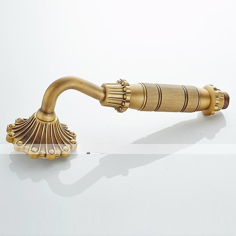 Vintage Shower System Faucet Set Wall Mounted 360 Swivel Antique Brass Bathroom Shower Head Facuet Kit with Handheld Shower Head Sprayer Ceramic Valve Bath Mixer Tap 2025 - CAD $119.99 –P7