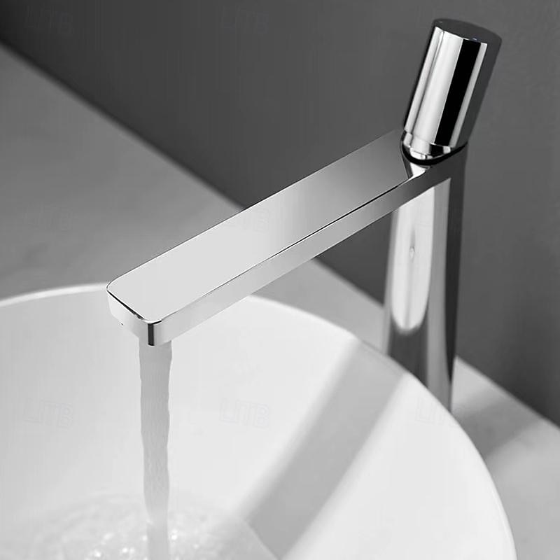Bathroom Sink Faucet - Classic Electroplated Mount Outside Single Handle One HoleBath Taps 2025 - CAD $113.59 –P12