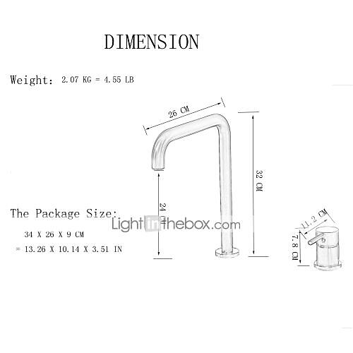 Single Handle Kitchen FaucetBlack 2 Hole Widespread Painted Finishes Brass Kitchen Sink Faucet with Hot and Cold Water 2025 - CAD $135.99 –P1
