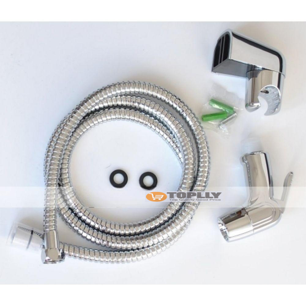 Multifunction Bidet Faucet with Holder Chrome Toilet Handheld Bidet Sprayer Self-Cleaning Contemporary Silvery 2025 - CAD $15.99 –P3