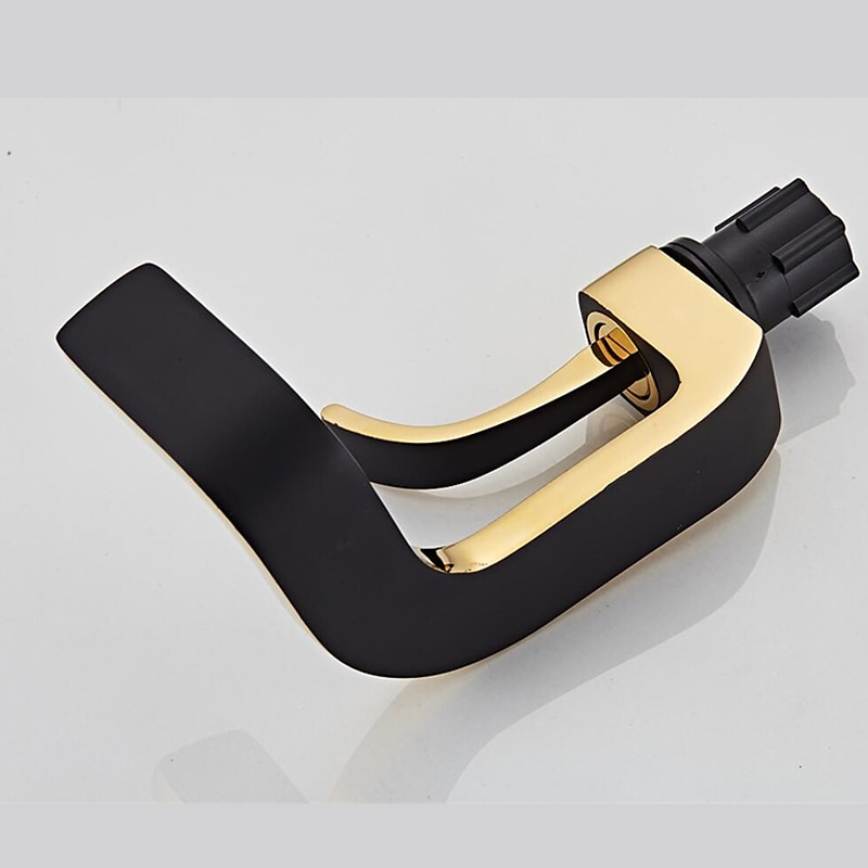 Waterfall Bathroom Sink Mixer Faucet Brass, Basin Taps Single Handle One Hole with Hot and Cold Hose Vessel Water Tap Deck Mounted 2025 - CAD $191.99 –P5