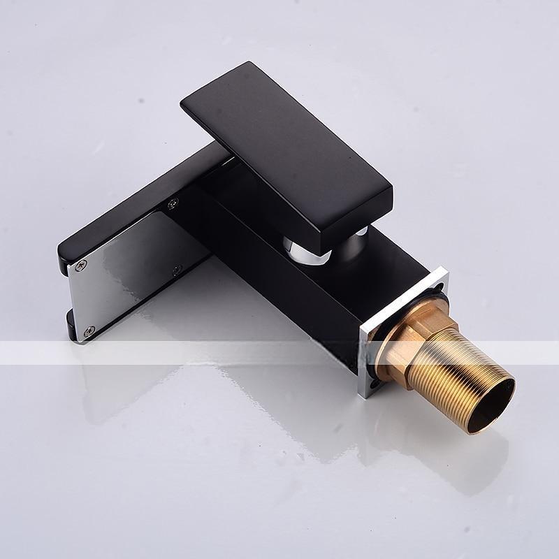 Modern Style Bathroom Sink Faucet LED/Waterfall Electroplated Centerset Single Handle One HoleBath Taps/Bathroom Sink Faucet+ Accessories/Contemporary/Vintage/Yes/Brass 2025 - CAD $119.99 –P2